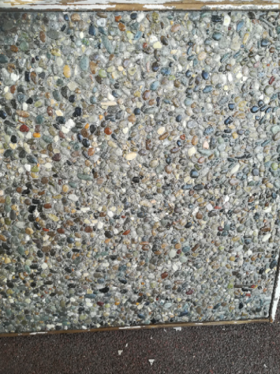 River stone 6 -8mm me mavro tsimento